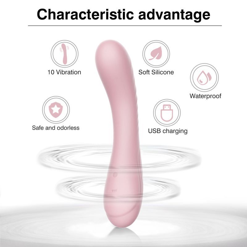 Maya Curve (Pink) – Silicone Vibrator > Vibrators > Standard Vibrators - Tophatter Daily Deals