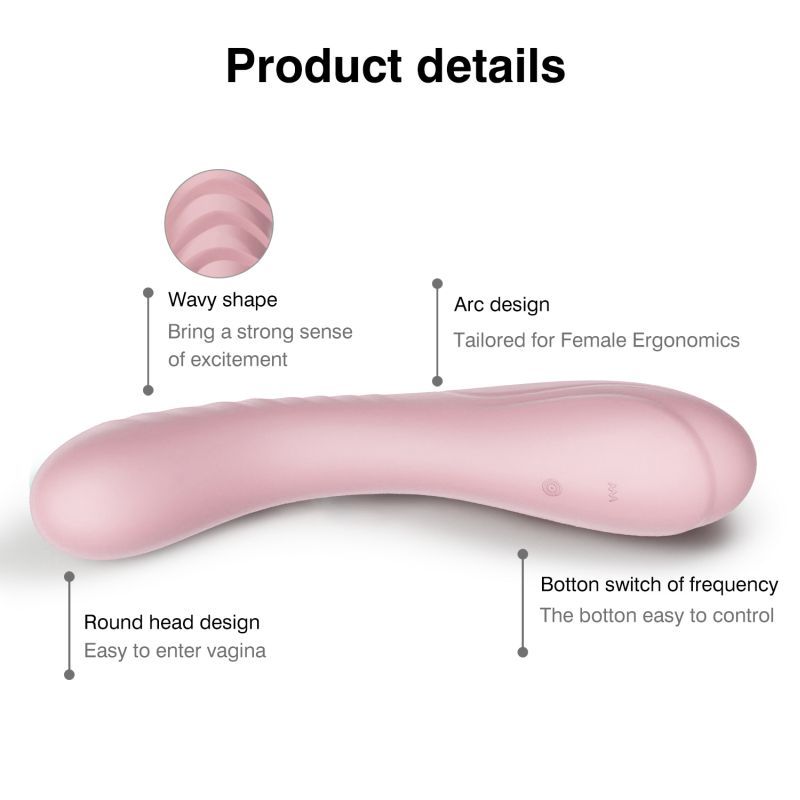 Maya Curve (Pink) – Silicone Vibrator > Vibrators > Standard Vibrators - Tophatter Daily Deals