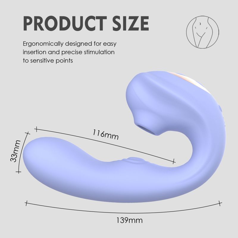 Aria Air Pulse C-Shaped Vibrator – Air Pulse Vibrator > Sex Toys For Ladies > Air Pulsation - Tophatter Daily Deals