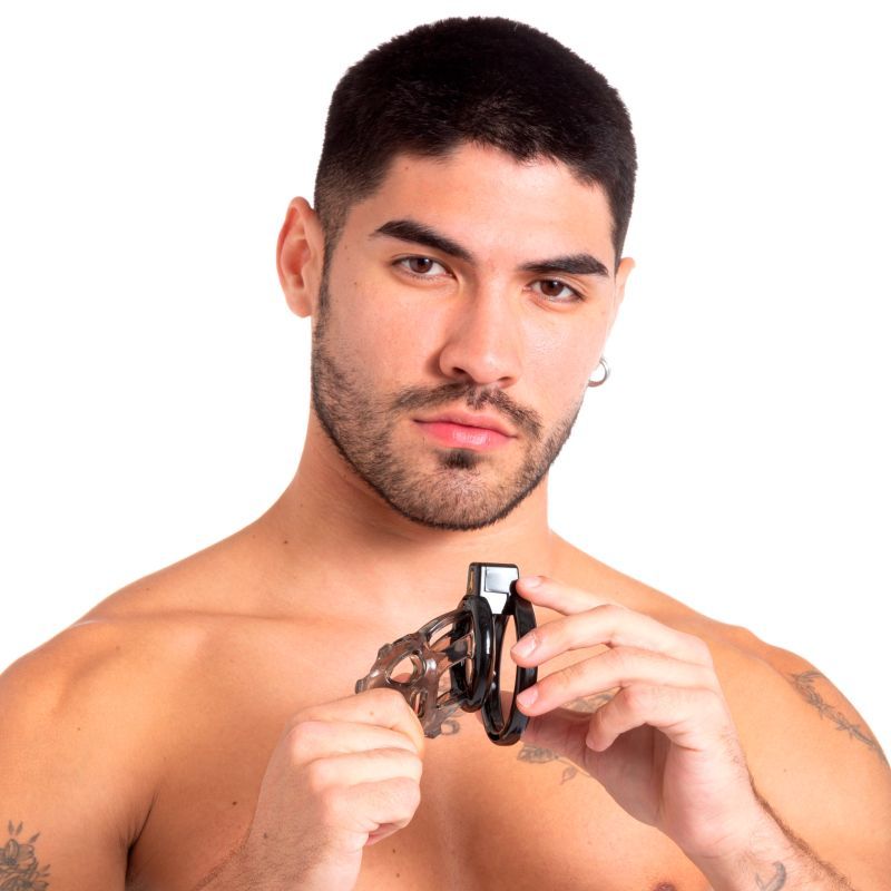 Gladiator Size 1 Soft Cock Cage with Pussification Plug – Comfortable Chastity Device > Bondage Gear > Male Chastity - Tophatter Daily Deals
