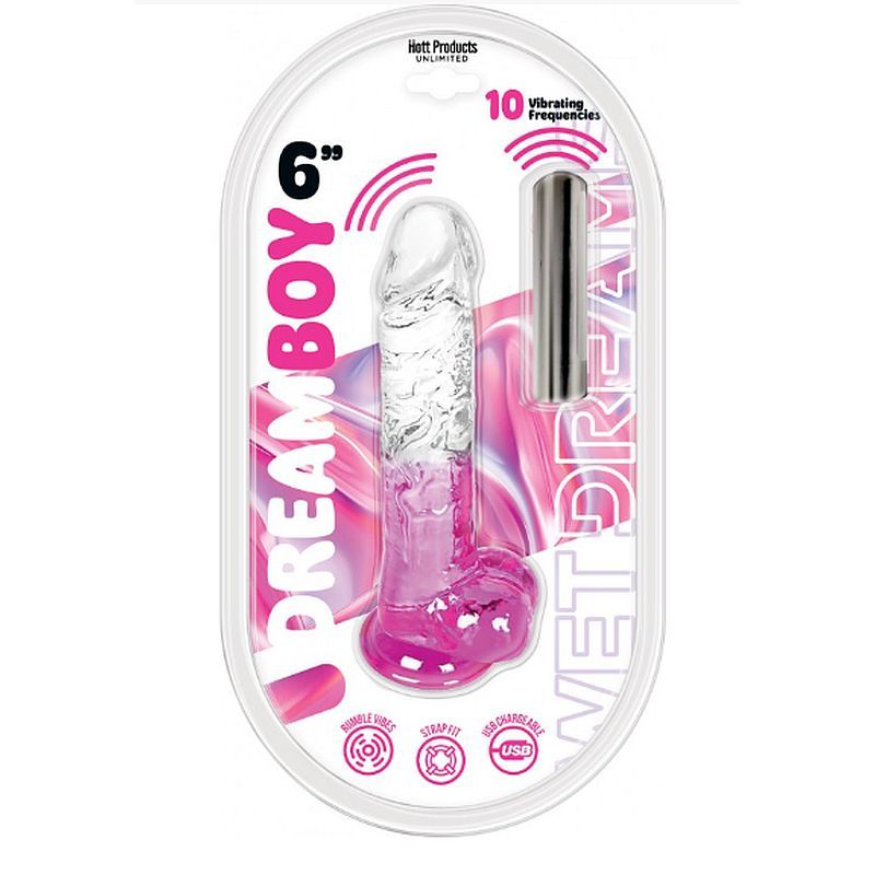 Jelly Dream Boy (Pink) – 6 Inch Flexible Jelly Vibrator > Vibrators > Standard Vibrators - Tophatter Daily Deals
