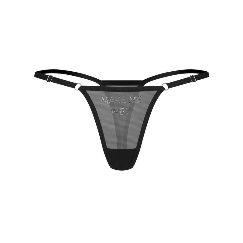 Make Me Wet Sheer Mesh Thong – Adjustable Lingerie > Clothes > Panties - Tophatter Daily Deals