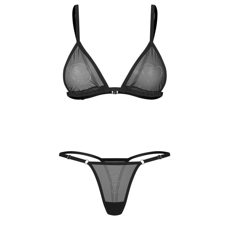 Wet Me 2 Pc Bra and Panty Set – Transparent Recycled Mesh Lingerie > Clothes > Bra Sets - Tophatter Daily Deals