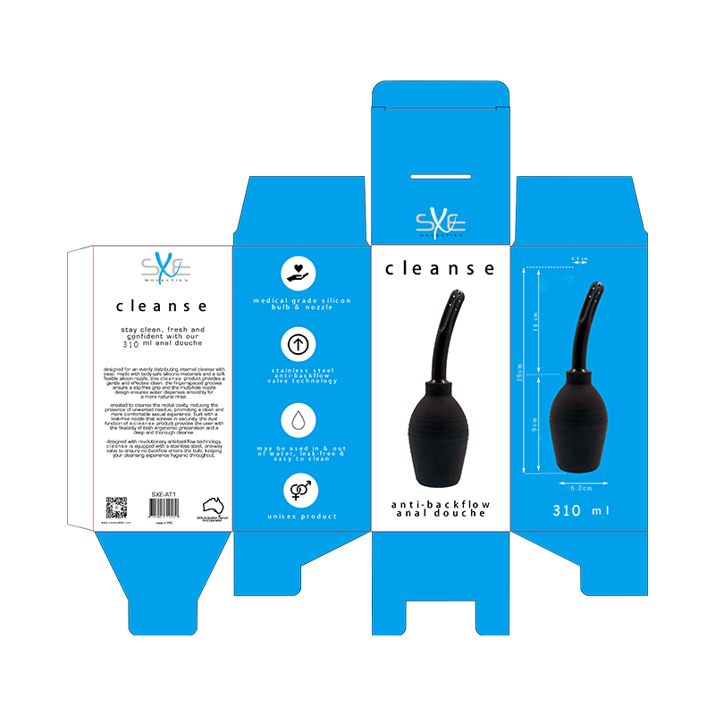 Premium Silicone Hydro-Dispersion Anti-Backflow Douche 310ml Anal Douche > Essentials > Douches - Tophatter Daily Deals