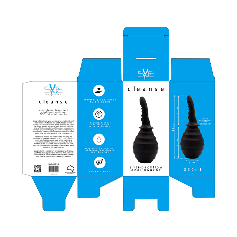 Premium Silicone Hydro-Dispersion Anti-Backflow Douche 310ml Anal Douche > Essentials > Douches - Tophatter Daily Deals