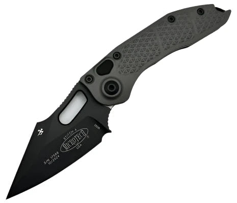 Microtech Stitch - Automatic - Standard Hardware - Natural Clear Chassis - 169-1NC Automatic Knives - Tophatter Daily Deals