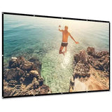 16:9 Foldable Projector Screen Anti-Crease Wall Mounted 150" TV & Video - Tophatter Daily Deals