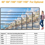 16:9 Foldable Projector Screen Anti-Crease Wall Mounted TV & Video - Tophatter Daily Deals