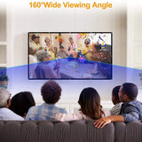 16:9 Foldable Projector Screen Anti-Crease Wall Mounted TV & Video - Tophatter Daily Deals