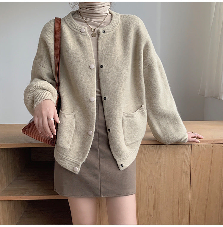 Soft Cozy Women Cardigan - Relaxed Tube, Knit, Office 3D Changing Face Moving Picture Frame - Tophatter Daily Deals