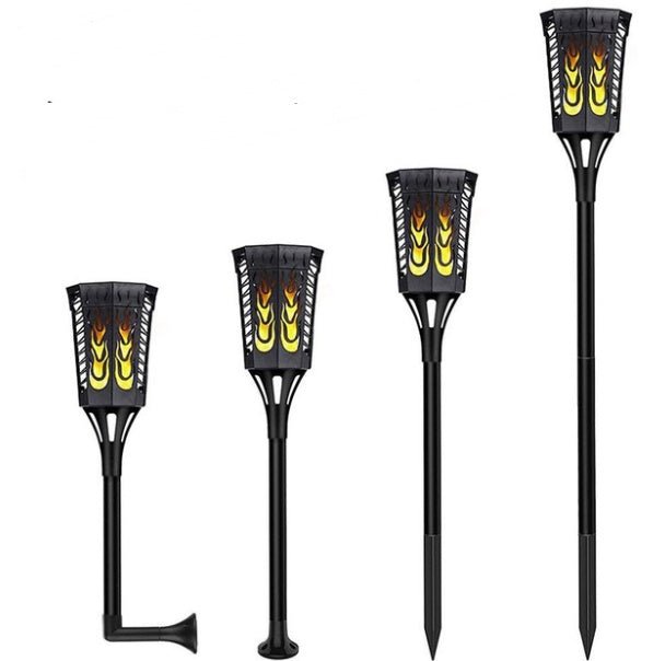 Anti-True Flame Solar Torch Light 96Led 0 - Tophatter Daily Deals