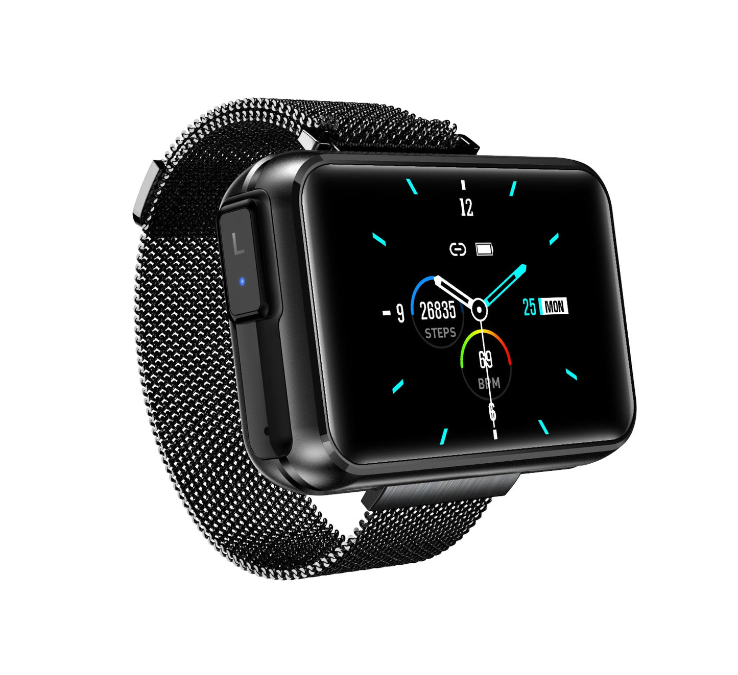 2 in 1 T91 Smart Watch Wireless Bluetooth Headset Black 0 - Tophatter Daily Deals