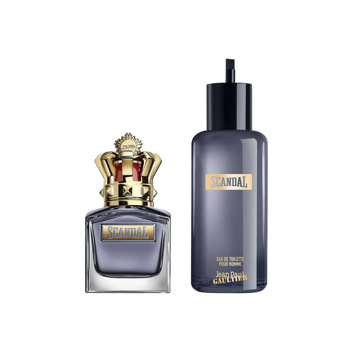 Scandal Pour Homme Eau De Toilette 50ml & Recharge - Refill 200ml Gift Set - Tophatter Daily Deals