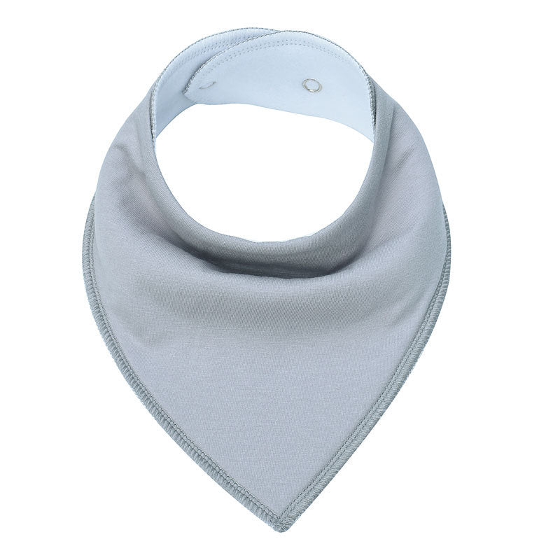 Baby solid color triangle scarf Grey 0 - Tophatter Daily Deals