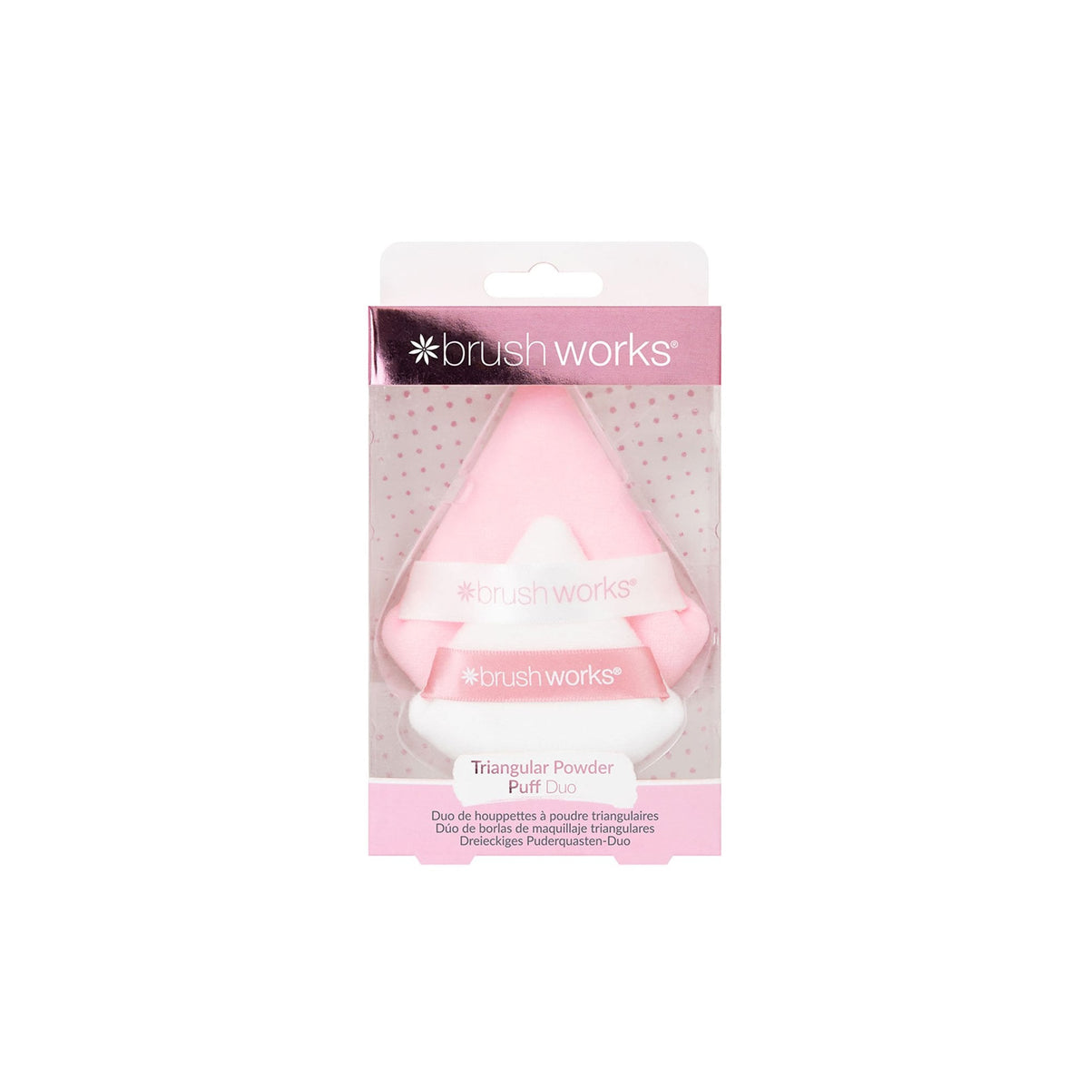Brushworks Triangular Pillow Puff Duo Default Title - Tophatter Daily Deals