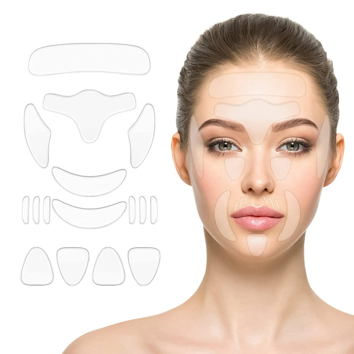 Silicone Wrinkle Patches - 16Pcs Silicone Anti Wrinkle Pad Patches For Face Eye Forehead Health & Beauty - Tophatter Daily Deals