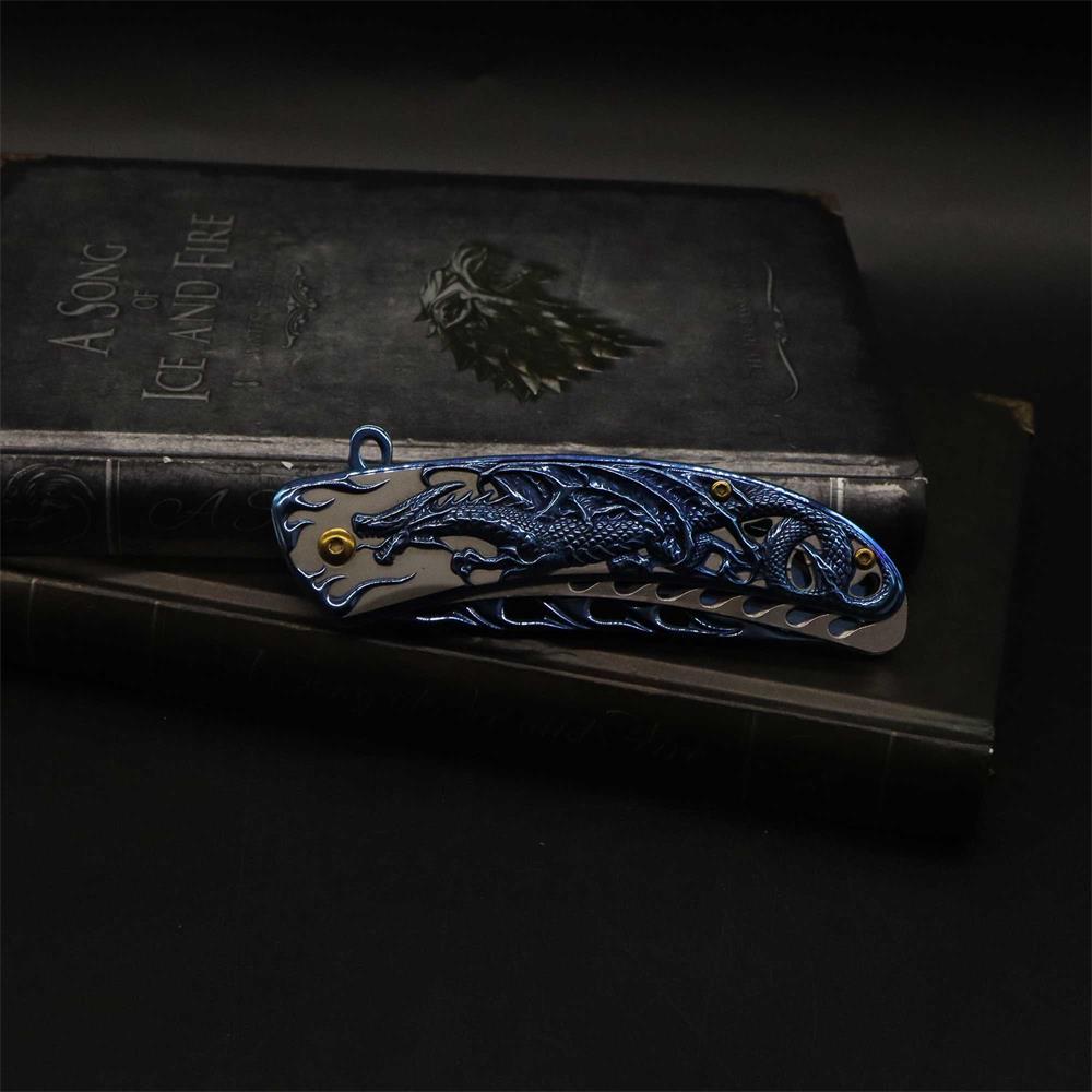 3D Western Dragon Folding Knife - Tophatter Daily Deals