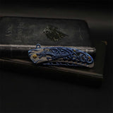 3D Western Dragon Folding Knife - Tophatter Daily Deals