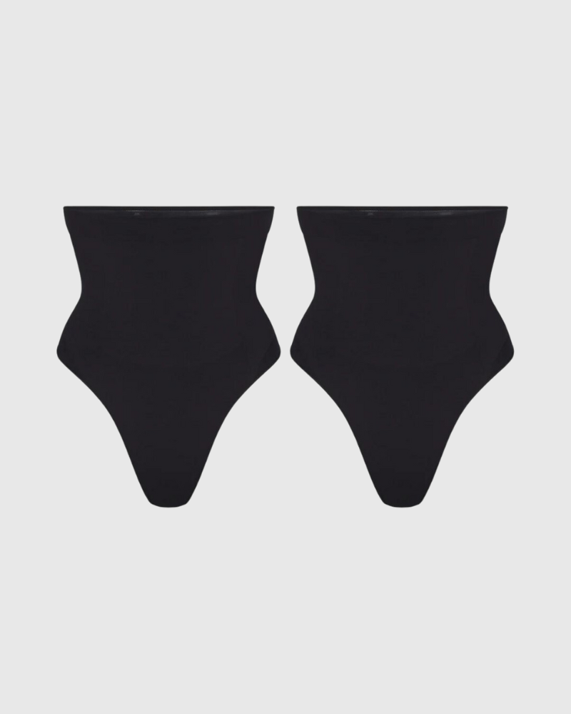 Revenge Body Tummy Control Panties (2 Pack) Ebony 2 Thong Underwear - Tophatter Daily Deals