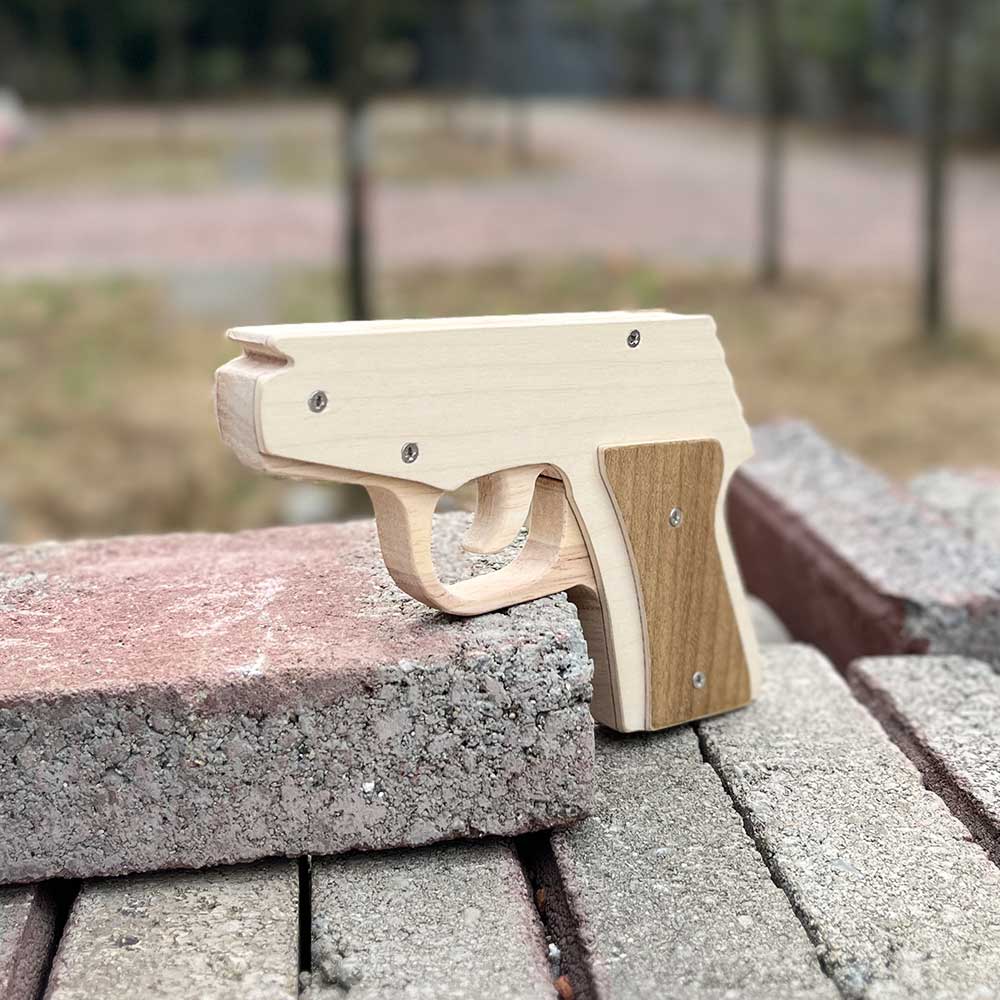 Makarovpistol Assembled Pistol Wooden Replica Rubber Band Gun - Tophatter Daily Deals