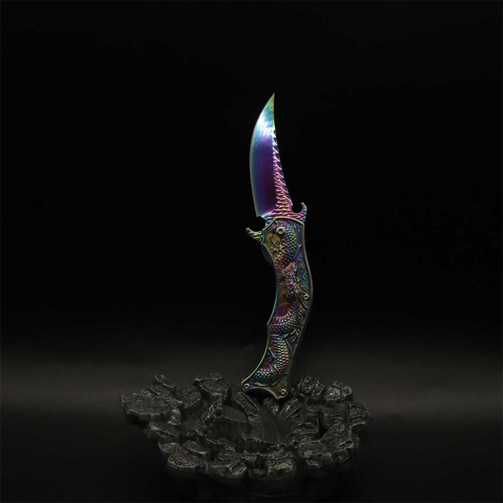 Chinese Dragon Totem Folding Knife - Tophatter Daily Deals
