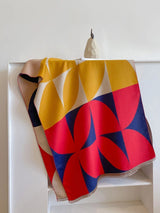 Oversized Womens Scarf - Reversible Geometric Cashmere - Tophatter Daily Deals