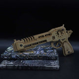 3D Gun Puzzle Wooden Rubber Band Gun Model Kit - Tophatter Daily Deals