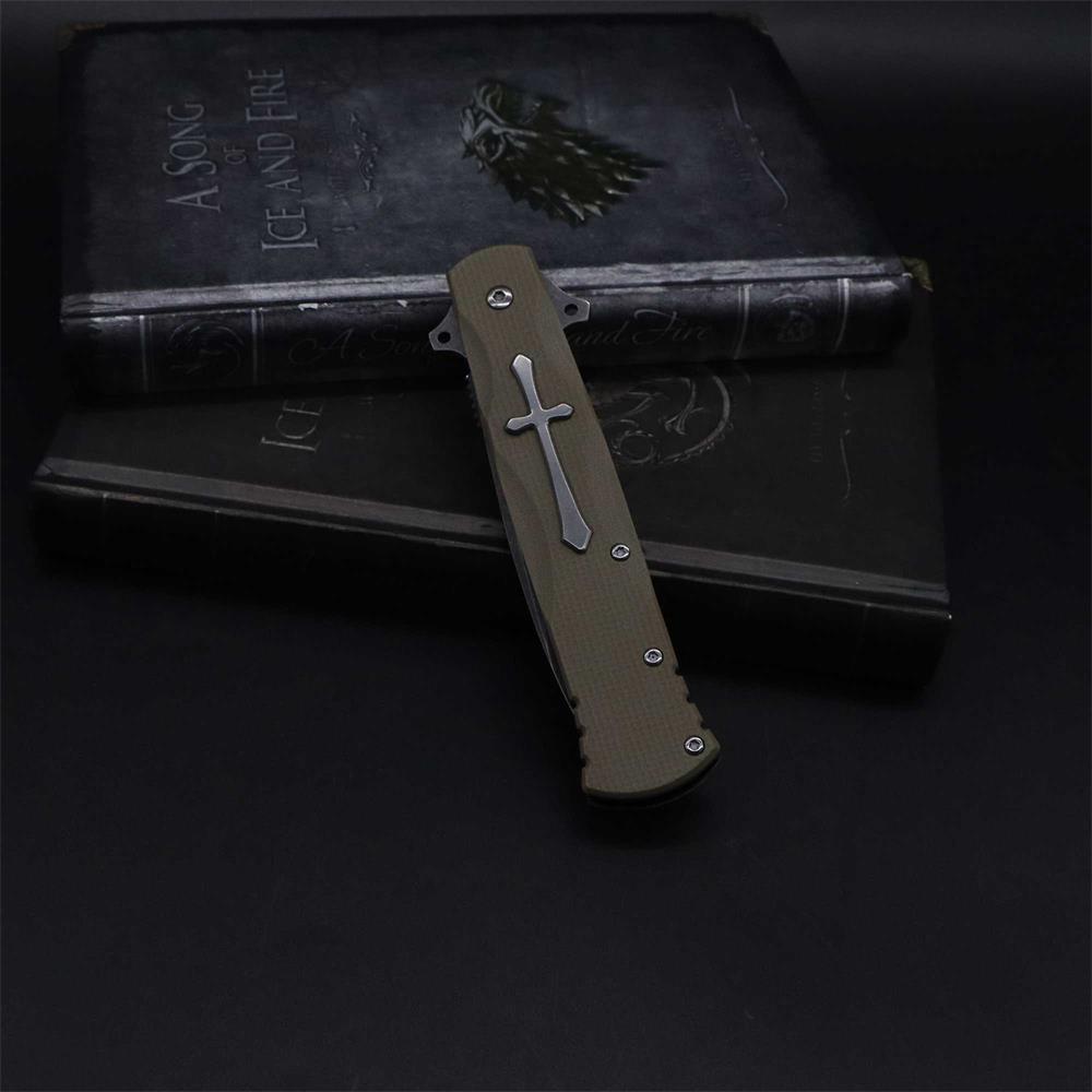 Cross Knife Christian Folding Knife - Tophatter Daily Deals