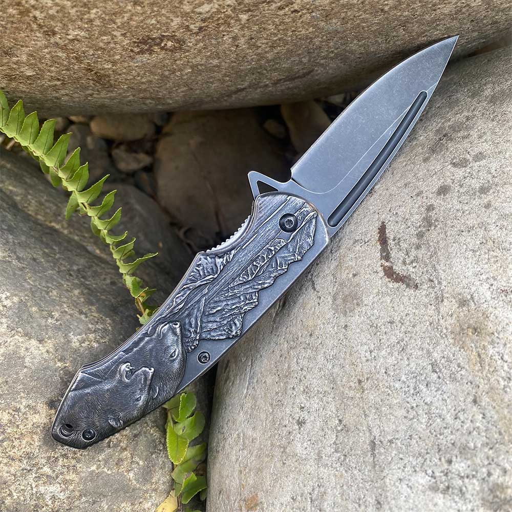 Bear Folding Knife Handy Tool Knife Only - Tophatter Daily Deals