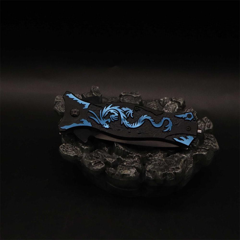 Dragon Totem Skeleton Folding Knife - Tophatter Daily Deals