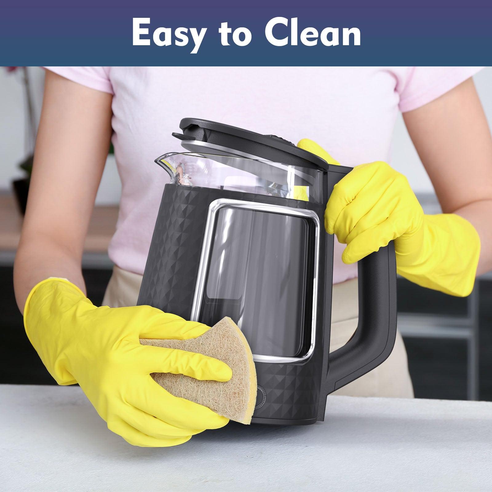 Stainless Steel Electric Tea Kettle - 2.0L Capacity, 1000W, Auto Shut-Off - Tophatter Daily Deals