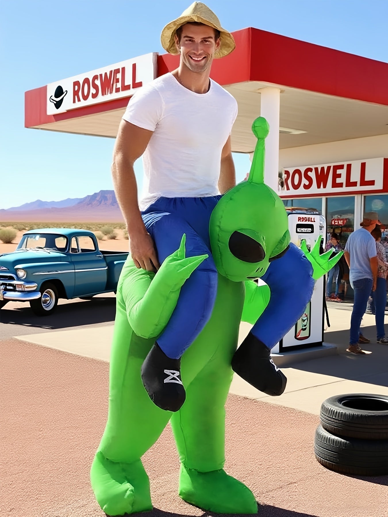 Men’s Alien Inflatable Costume for Halloween & Parties Halloween - Tophatter Daily Deals