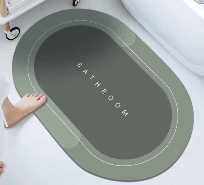 Bathroom Absorbent And Quick-drying Floor Mat Green 1PCS 0 - Tophatter Daily Deals