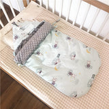 Baby Cotton Beanie Velvet Sleeping Bag Autumn And Winter Thickening Green bear 0 - Tophatter Daily Deals