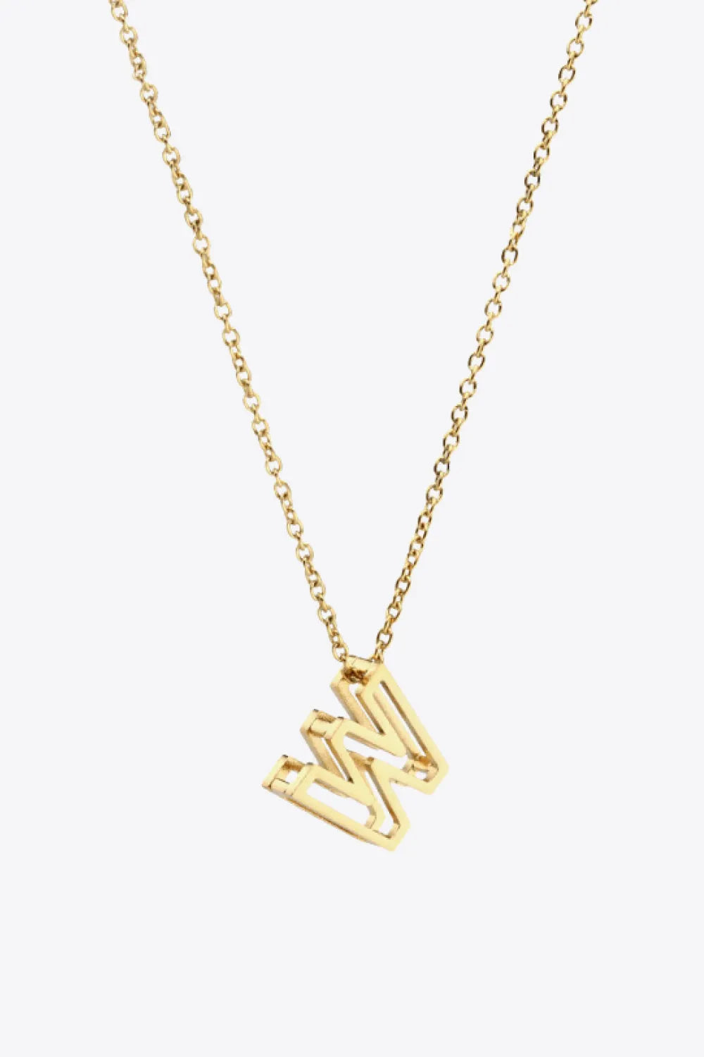 U to Z Letter Pendant Nekclace W One Size Necklaces - Tophatter Daily Deals