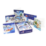 RNLI Charity Christmas Cards | Box of 20 Christmas Cards with 5 Designs Greeting Card - Tophatter Daily Deals