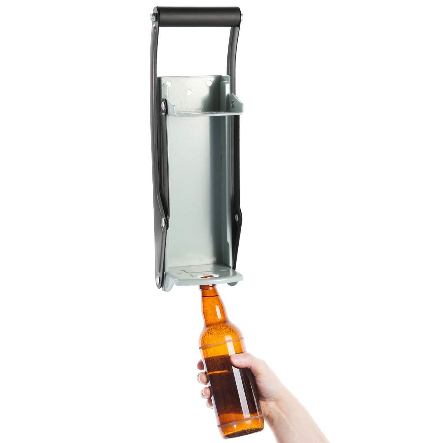 16oz Can Crusher Heavy Duty Metal with Bottle Opener Wall Mounted Kitchen Tools & Gadgets - Tophatter Daily Deals