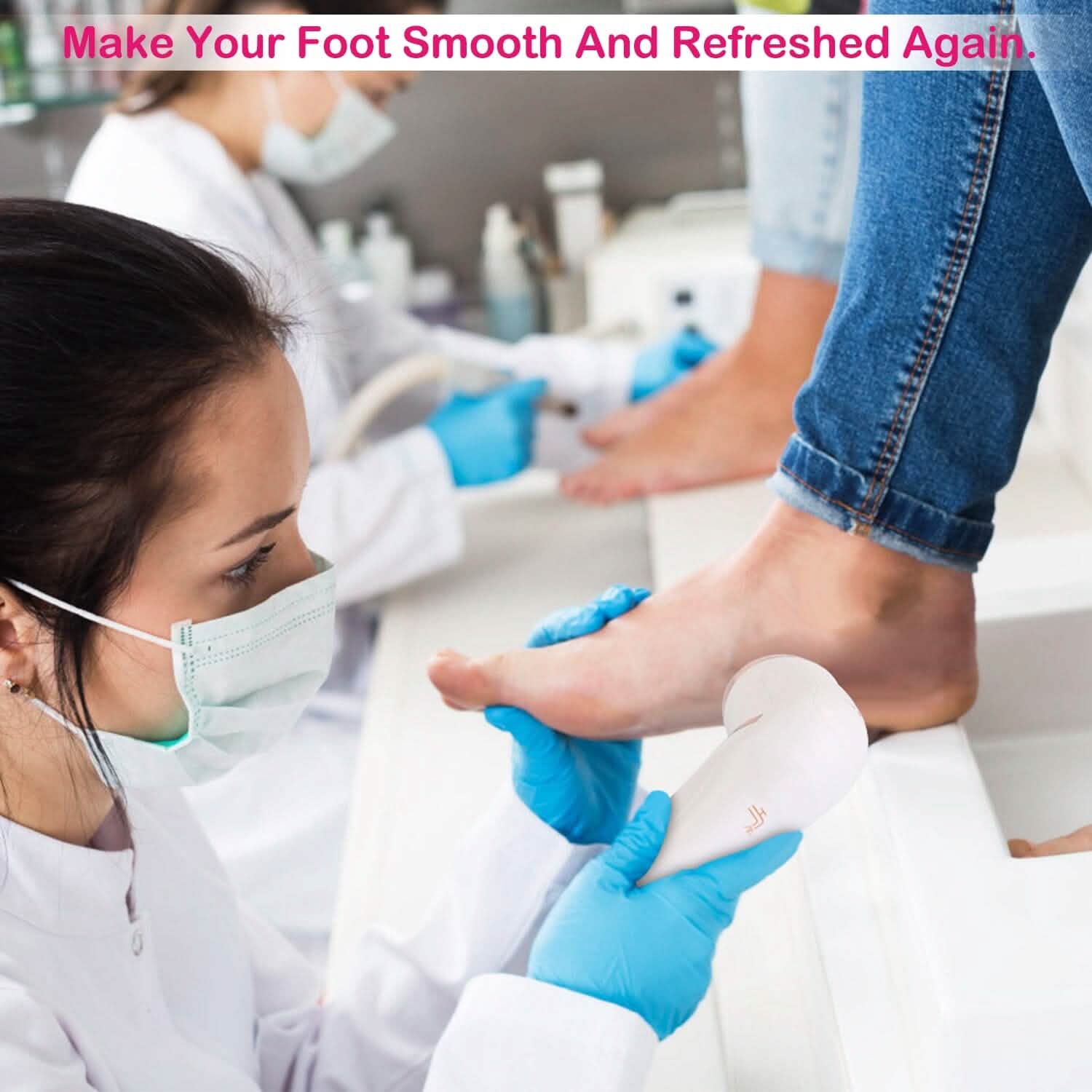 17-Pieces Set: Electric Foot Callus Remover with Vacuum Foot Grinder Rechargeable Beauty & Personal Care - Tophatter Daily Deals