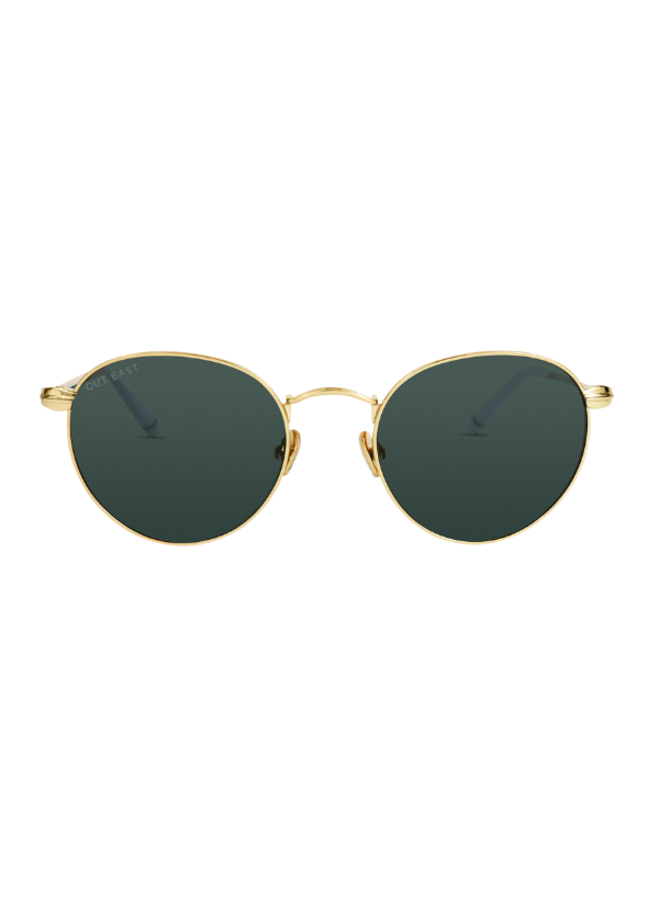Out East Eyewear Halsey Sunglasses Gold Sunglasses - Tophatter Daily Deals