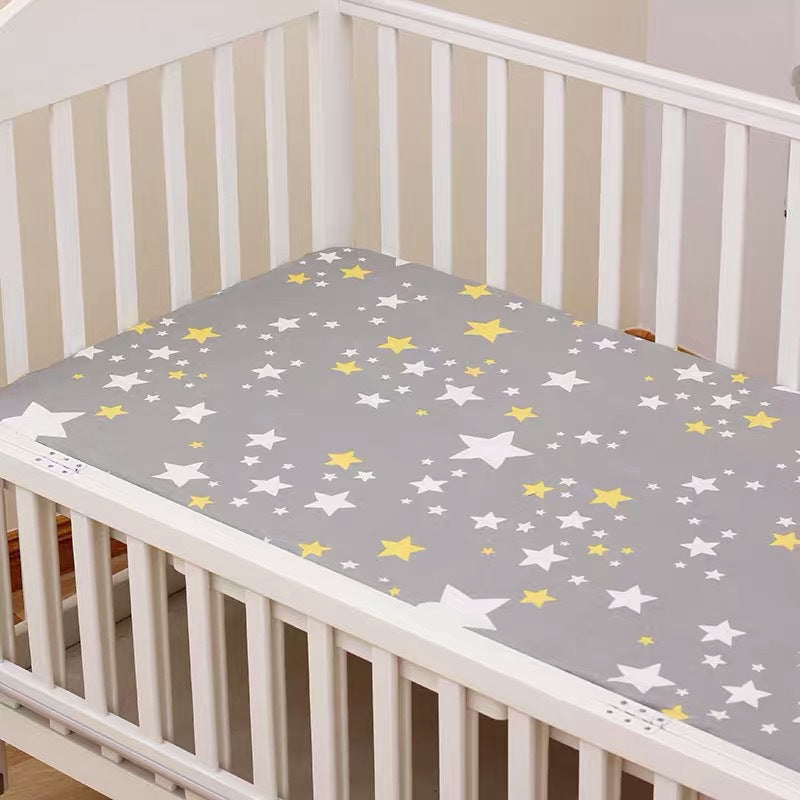 Baby's bed cotton bed sheet baby's mother and baby's products ins children's cartoon bed cover 0 - Tophatter Daily Deals