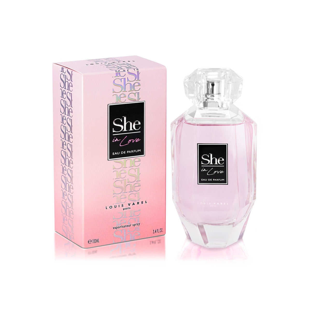 Louis Varel She In Love Eau De Parfum 100ml Spray Default Title - Tophatter Daily Deals