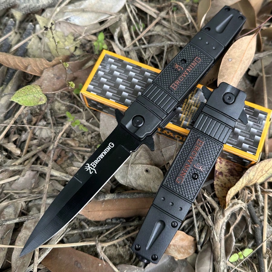 BROWNING JG-116 FOLDING KNIFE-STAINLESS STEEL - Tophatter's Army Deals KNIVES - Tophatter Daily Deals