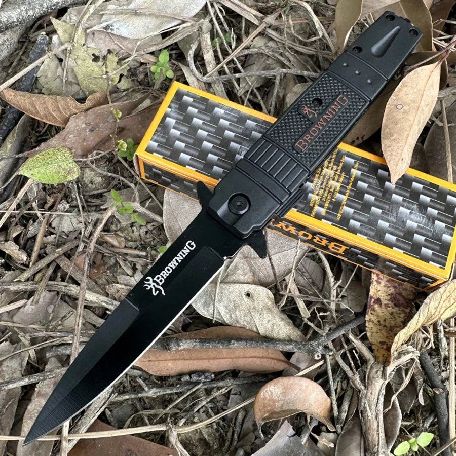 BROWNING JG-116 FOLDING KNIFE-STAINLESS STEEL - Tophatter's Army Deals KNIVES - Tophatter Daily Deals