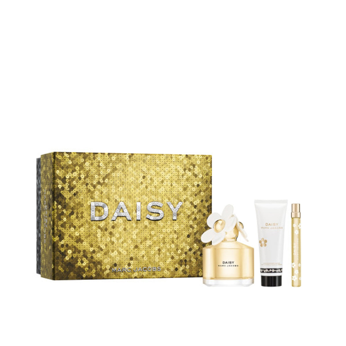 Marc Jacobs Daisy Eau De Toilette 100ml, Body Lotion 75ml & Travel Spray 10ml Gift Set Default Title - Tophatter Daily Deals