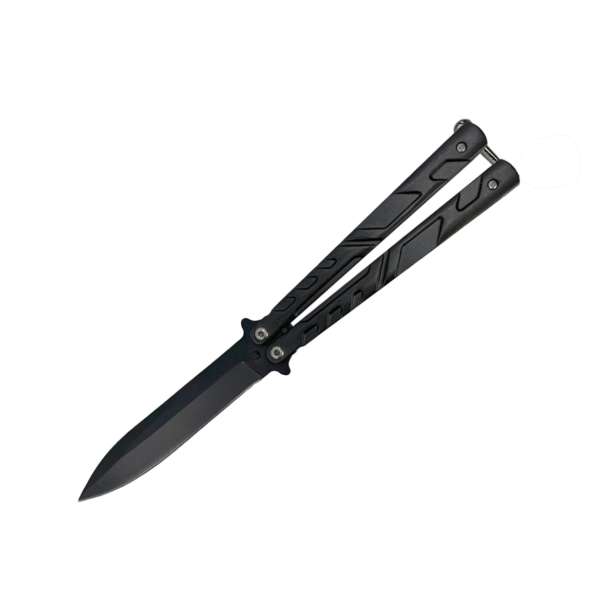 5.25" Butterfly Knife Black - Tophatter Daily Deals
