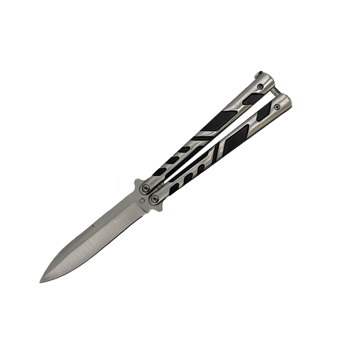 5.25" Butterfly Knife Silver - Tophatter Daily Deals
