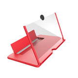 3D Screen Magnifier Signal Booster Mobile Screen Lightweight Foldable Magnifying Glass Red 0 - Tophatter Daily Deals