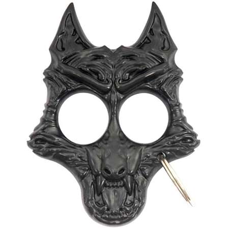 Savage Wolf Self Defense Keychain - Black - TOPHATTER'S ARMORY DEALS Collectible Weapons - Tophatter Daily Deals