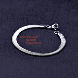 6mm Stainless Steel Snake Chain Bracelet – Unisex Bracelets - Tophatter Daily Deals