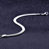 6mm Stainless Steel Snake Chain Bracelet – Unisex Bracelets - Tophatter Daily Deals